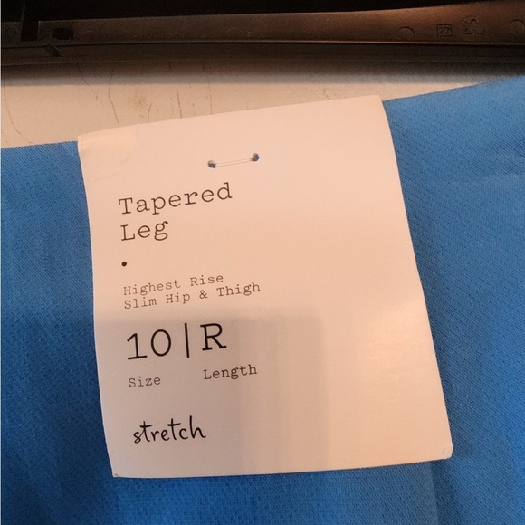 A new day blue highest rise tampered leg dress pants size 10 regular - Picture 3 of 4